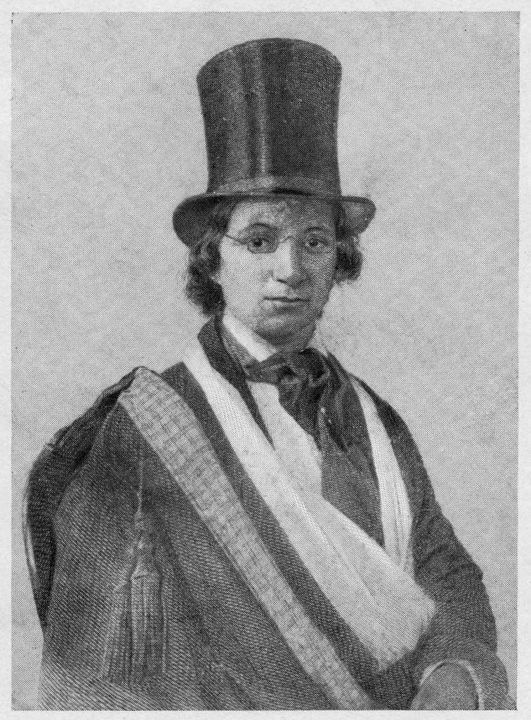 Ellen Craft wearing the disguise she used to escape from slavery, via the Siebert Collection