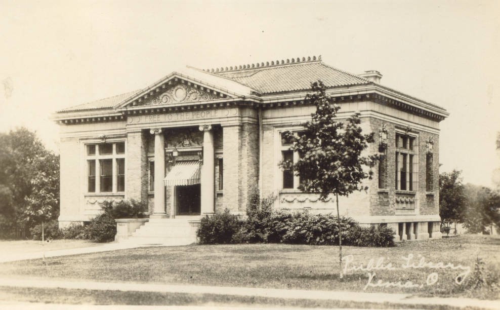Carnegie Library in Xenia, ca. 1907. Courtesy of the Greene County Public Library via Ohio Memory