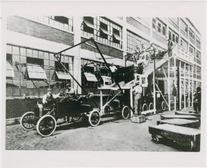 Ford assembly plant in Cleveland, now a part of the Cleveland Institute of Art, via the Ohio Guide Collection on Ohio Memory