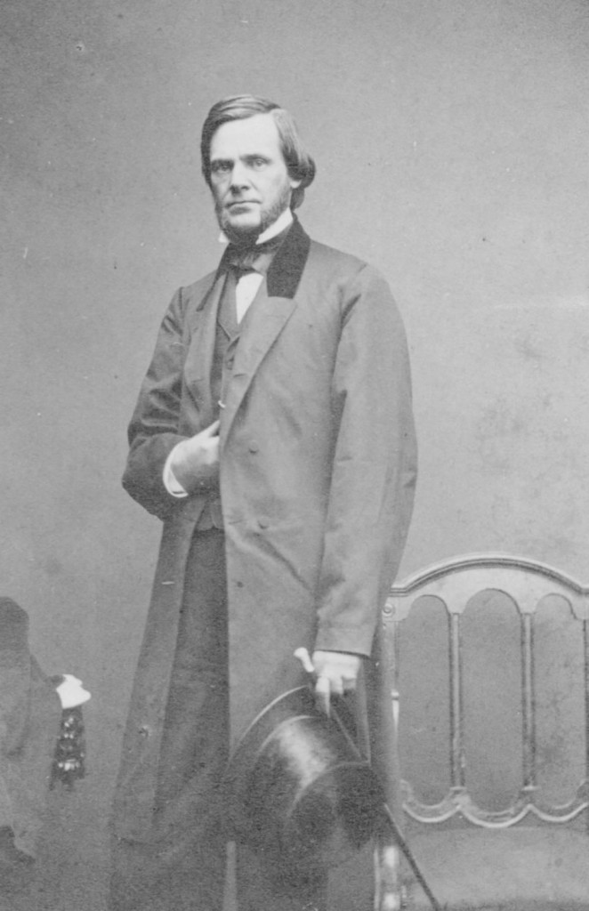 Sherman in 1862, shortly after being elected U.S. Senator from Ohio to fill the Senate seat left vacant by Salmon P. Chase. Via Ohio Memory