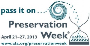 Official Preservation Week logo, designed by ALA