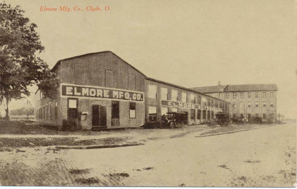 The Elmore Manufacturing Company in Clyde, Ohio. Courtesy of the Clyde Public Library via Ohio Memory.