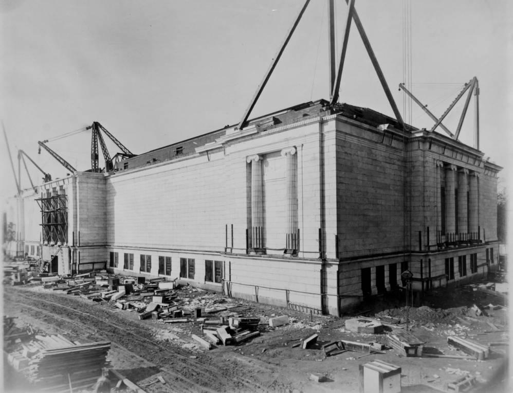 The Cleveland Museum of Art nearing completion, courtesy of the museum via Ohio Memory.