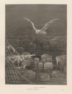 "....With my cross-bow/ I shot the Albatross," engraved plate by Gustave