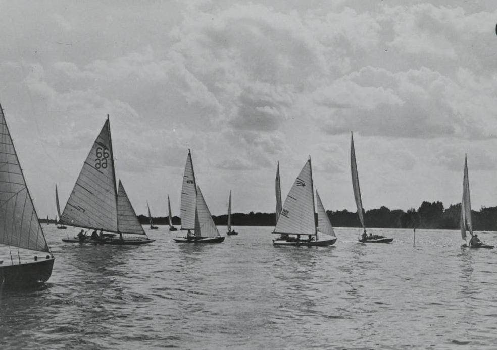Sailboats at Buckeye Lake, via Ohio Memory.