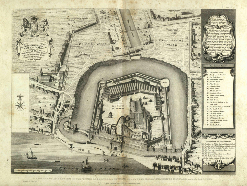 Illustration from Volume I of The History and Antiquities of the Tower of London, via the State Library of Ohio Rare Books Collection on Ohio Memory.