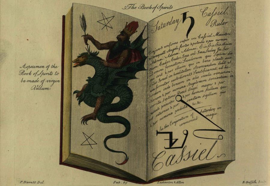 Illustration from The magus, or, Celestial intelligencer : being a complete system of occult philosophy," via the State Library of Ohio Rare Books Collection on Ohio Memory.