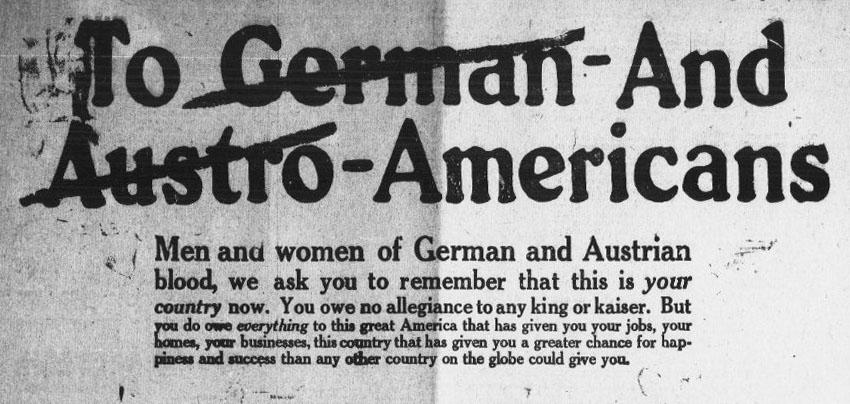 anti german propaganda