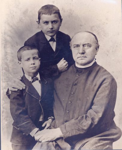 John Joseph Jessing with two orphans photograph